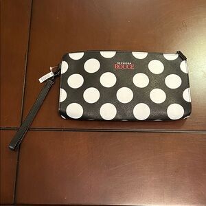 Sephora Rouge 2018  Polka Dot Clutch, make up bag